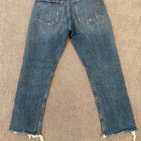 Agolde Riley Crop High Rise Straight Jean - Picture 4 of 4